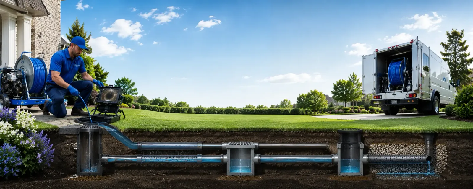 Outdoor drain cleaning information for Amelia, LA